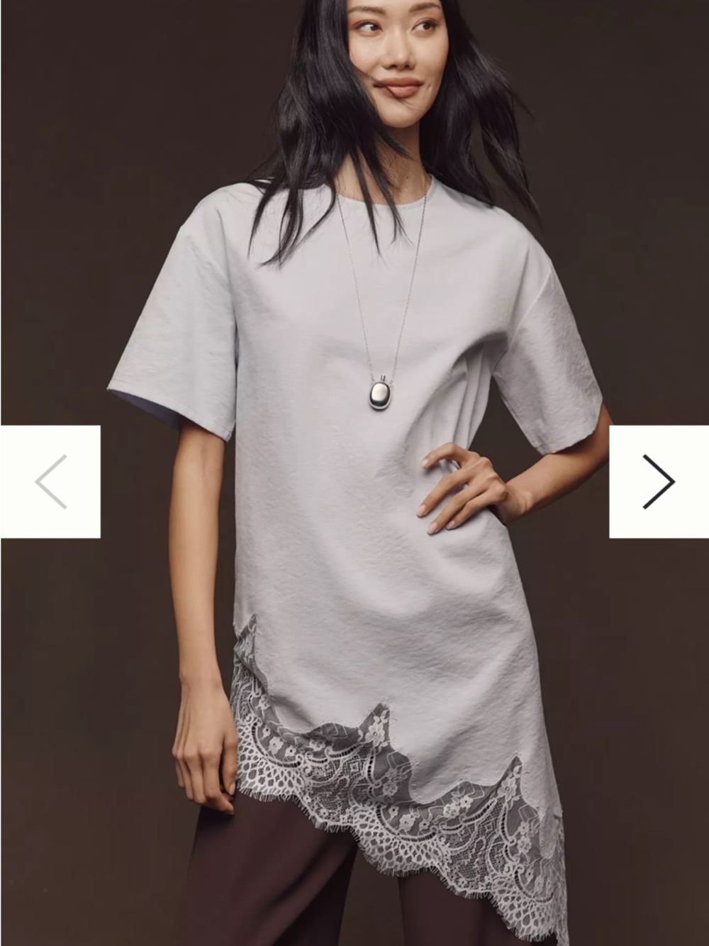 Mare Mare Asymmetric Lace Top